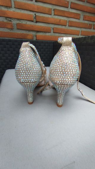 Zapatos de Baile Salón Salsa Bachata Brillantes