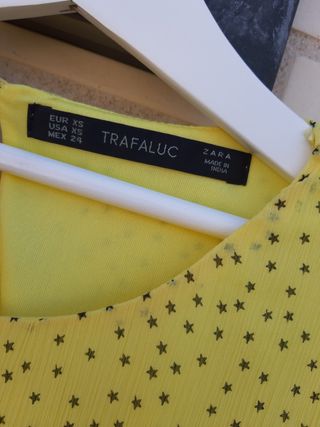 Vestido Zara Amarillo con Lunares