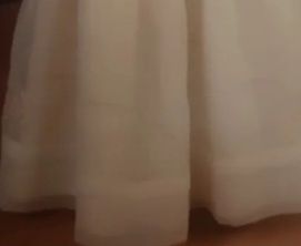 Vestido de ceremonia beige