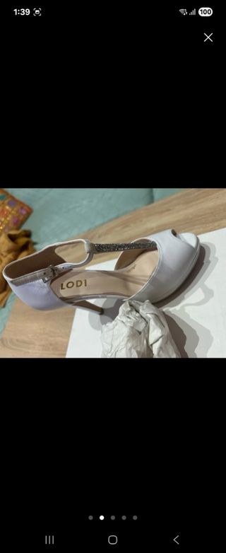 Zapatos Lodi Novia Talla 38 Sin Estrenar