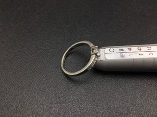 sortija plata 925mm con piedra con circonita