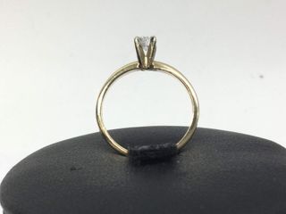 anillo oro 14k con diamante
