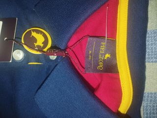 Polo Piel de Toro Mujer Azul y Rojo