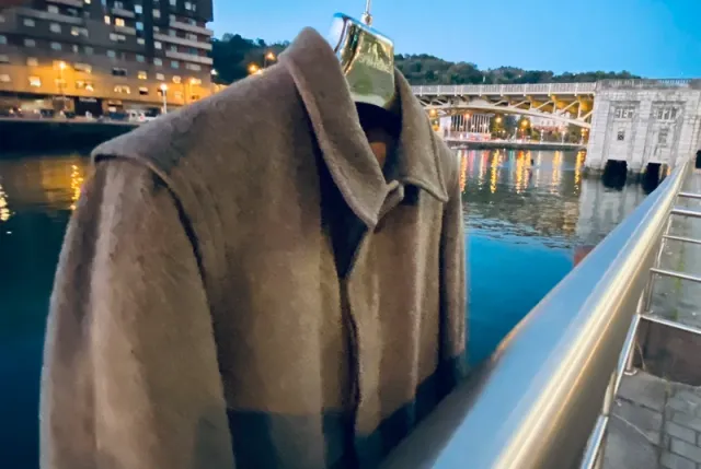 Abrigo 3/4 Tiroler Loden 100% Lana Vintage