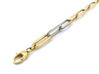 pulsera oro 18k con piedra con circonita