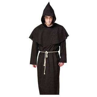 Disfraz Monje Túnica con Capucha Marrón Talla S/M