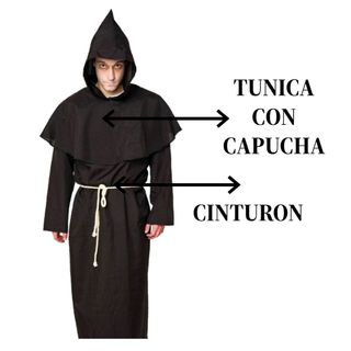 Disfraz Monje Túnica con Capucha Marrón Talla S/M