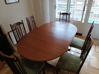 Mesa de comedor extensible madera