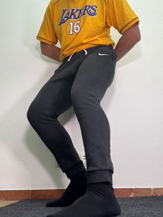 Pantalón Chándal Nike Negro Bordado