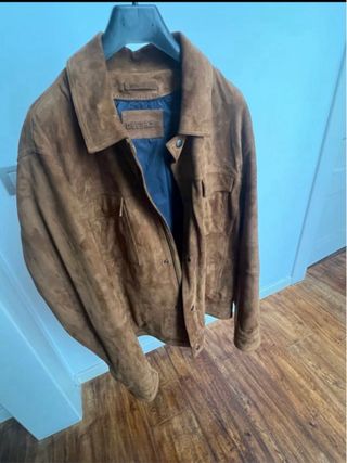 Chaqueta Ante Marrón DEVRETIR1902 Talla XL