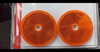 Catadióptrico Reflectante Naranja Moto