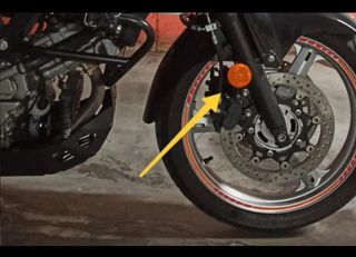 Catadióptrico Reflectante Naranja Moto