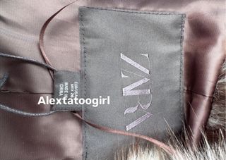 Abrigo efecto pelo Zara M