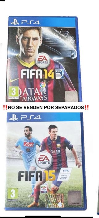 FIFA del 14 al  25 PS4 x 6️⃣0️⃣€
todos 8️⃣0️⃣€