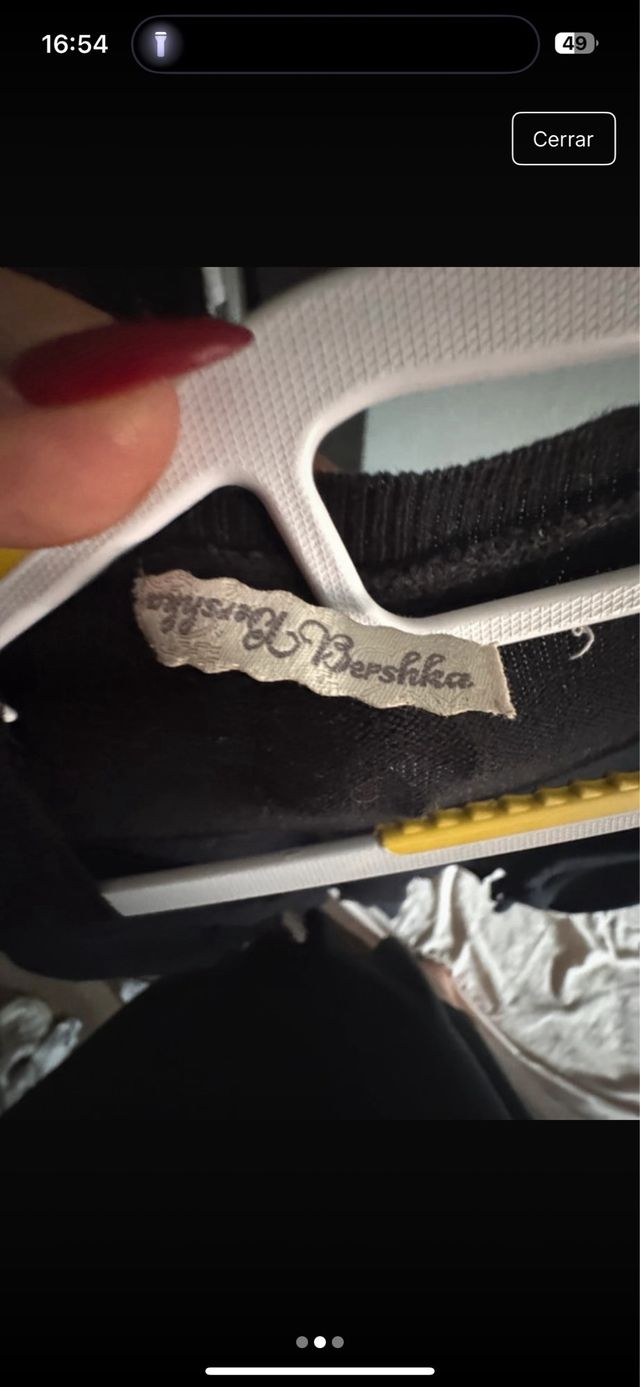 Chaquetilla negra de manga larga