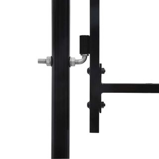 vidaXL Puerta doble para valla con puntas de lanza