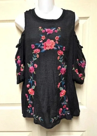 Umgee Blusa Corta Hombros Descubiertos Floral