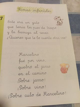 Cartilla de lectura infantil