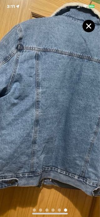 Chaqueta vaquera Talla: L 
con borrego Unisex