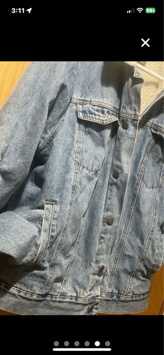 Chaqueta vaquera Talla: L 
con borrego Unisex