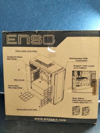 Caja/Torre BitFenix Enso RGB ATX Cristal Blanco