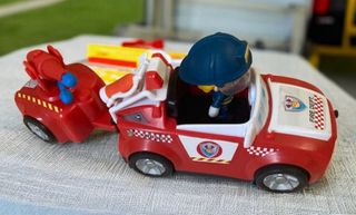 Bombero Pinypon Coche Rojo