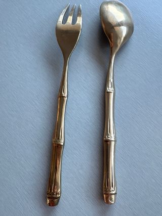 Set di posate tailandesi in bronzo originale