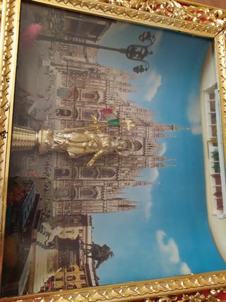 Quadro antico con cornice dorata