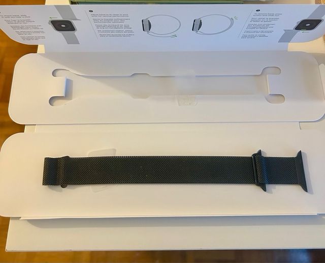 Pulsera Milanese Loop Titanio Negro Apple Watch M