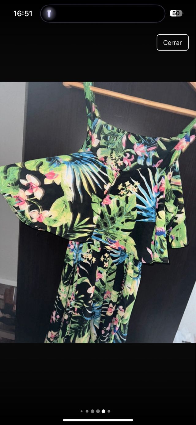 Mono largo estampado tropical