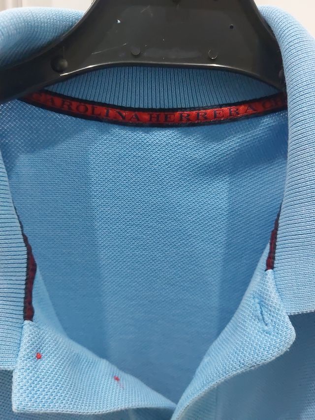 Polo Carolina Herrera Azul Talla M Calidad PREMIUM