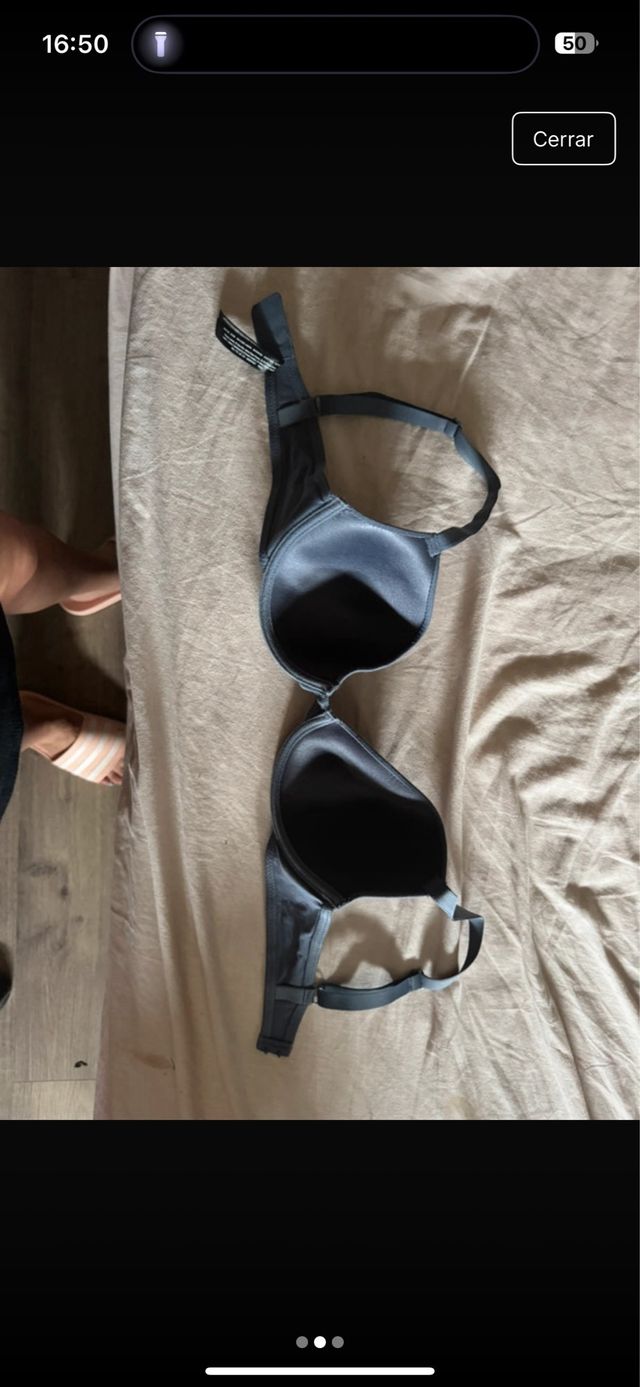 Sujetador gris oscuro