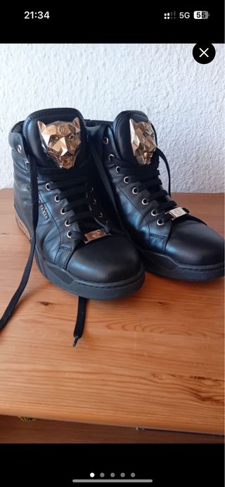 Zapatillas Philipp Plein Negras y Doradas