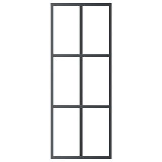 vidaXL Puerta corredera con herrajes ESG vidrio 