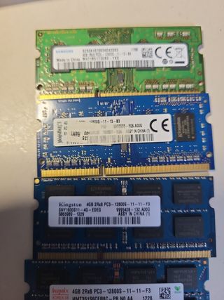 4 Ram memorie notebook 16 gb  12800s perfete