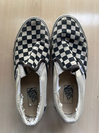Vans cuadros Beige/Negro