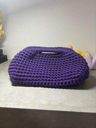 Clutch Uncinetto Viola