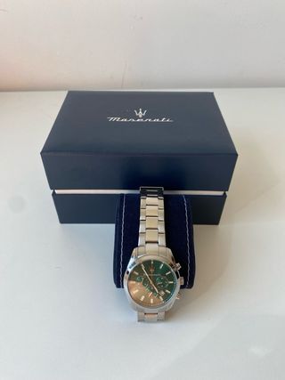 Reloj Maserati Verde y Plateado