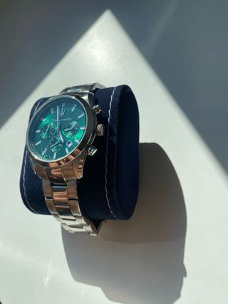 Reloj Maserati Verde y Plateado