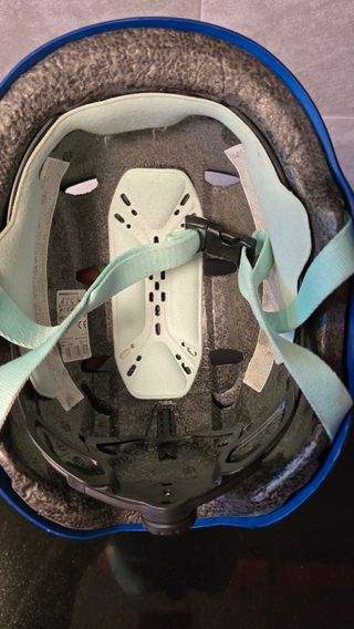 Casco Bici Niño Azul y Verde