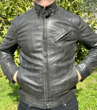Chaqueta Cuero Belstaff Framingham Talla L