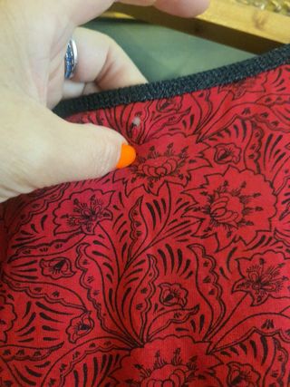 Vestido rojo estampado