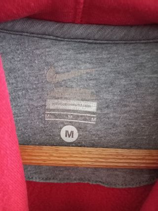 Sudadera Nike roja con capucha Talla M