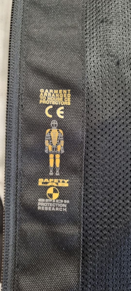 Giubbino SPIDI MOTO Nero/Bianco/Arancio