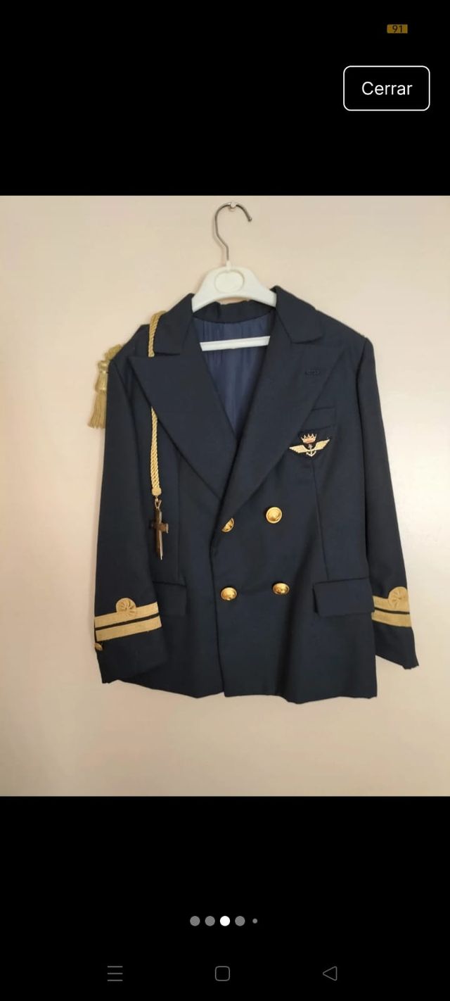 Traje de Comunión Marino con Cruz