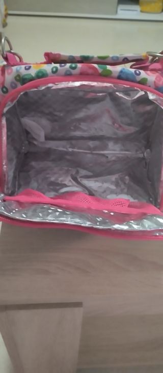 Conjunto Mochila y Porta Alimentos Mariposas