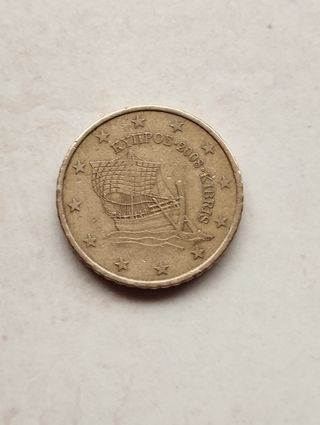Moneda euro Chipre 50 céntimos