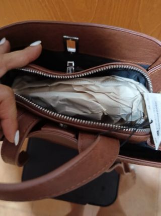 Mochila Desigual bordada marrón