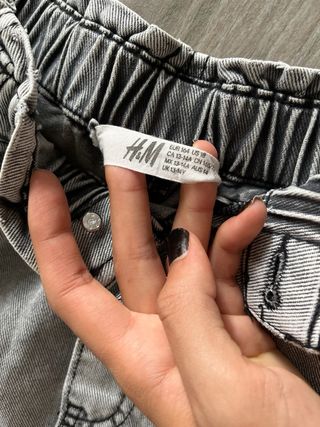 Shorts grigi di jeans