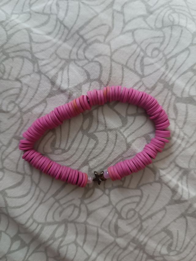 Braccialetto elastico rosa per bambina